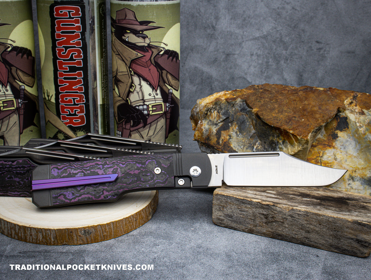 Jack Wolf Knives Gunslinger Jack Fat Carbon Purple Haze