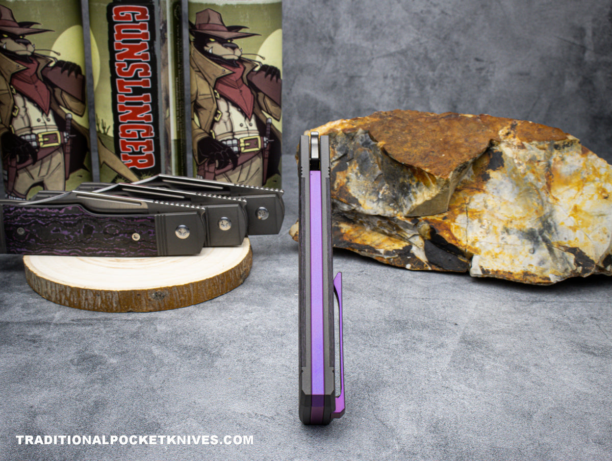 Jack Wolf Knives Gunslinger Jack Fat Carbon Purple Haze