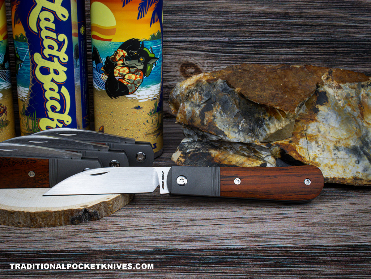 Jack Wolf Knives Laid Back Jack Rosewood