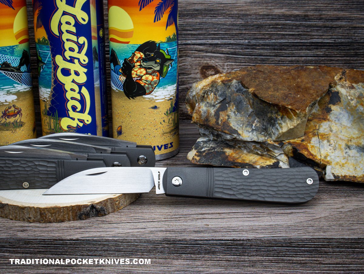 Jack Wolf Knives Laid Back Jack Jigged Titanium