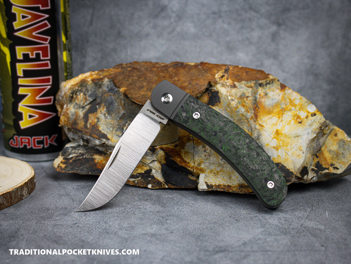 Jack Wolf Knives Javelina Jack Fat Carbon Dark Matter Green