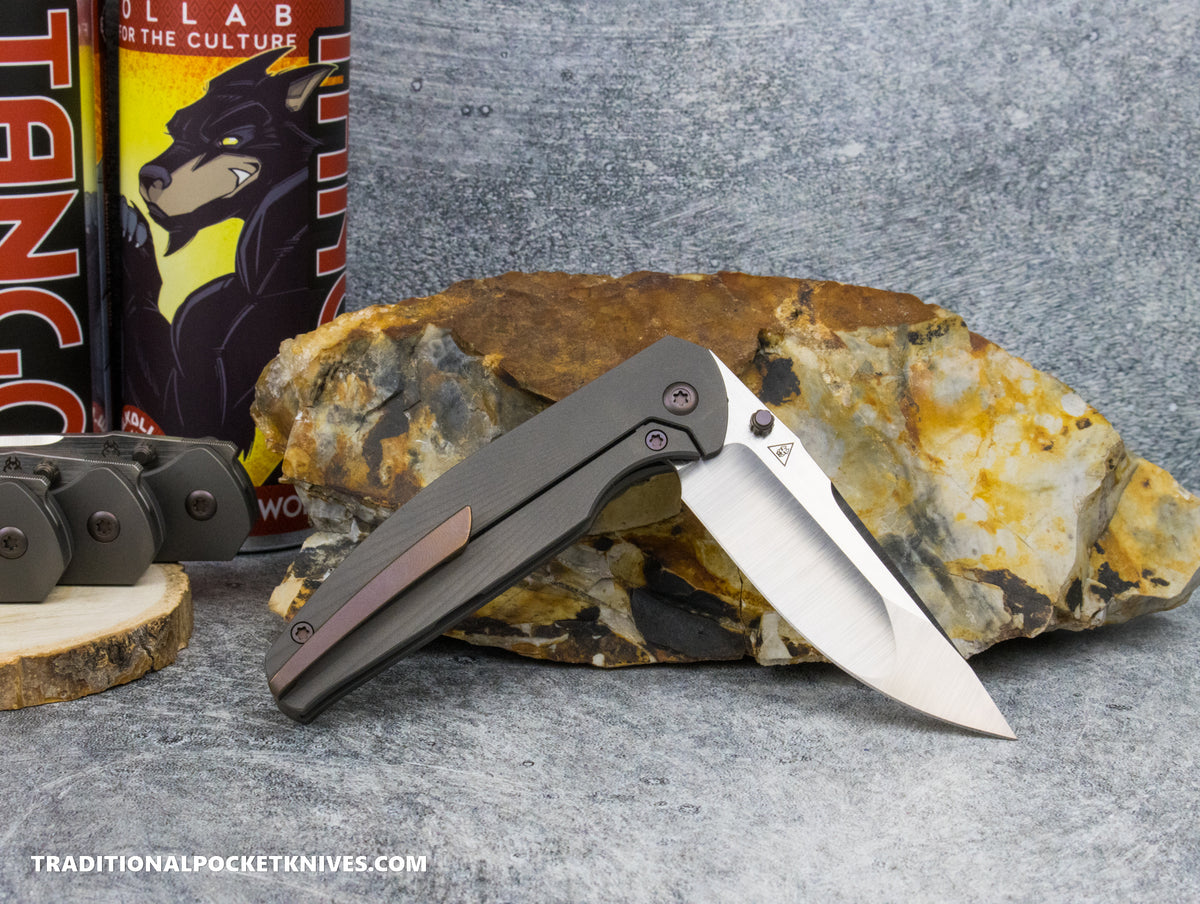 Jack Wolf Knives Tango Full Ti Sunburst - J.W. Kollab Series