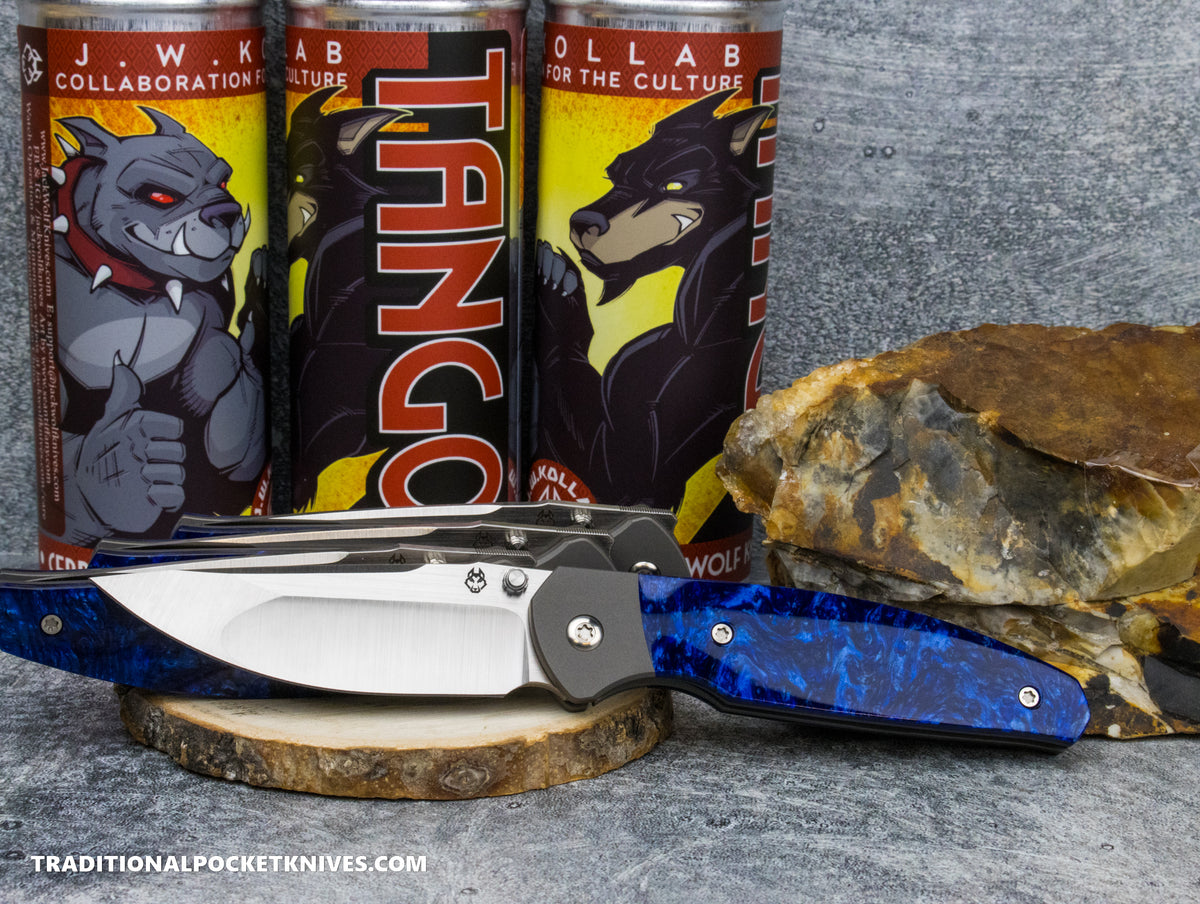 Jack Wolf Knives Tango Kirinite Crystal Lake - J.W. Kollab Series