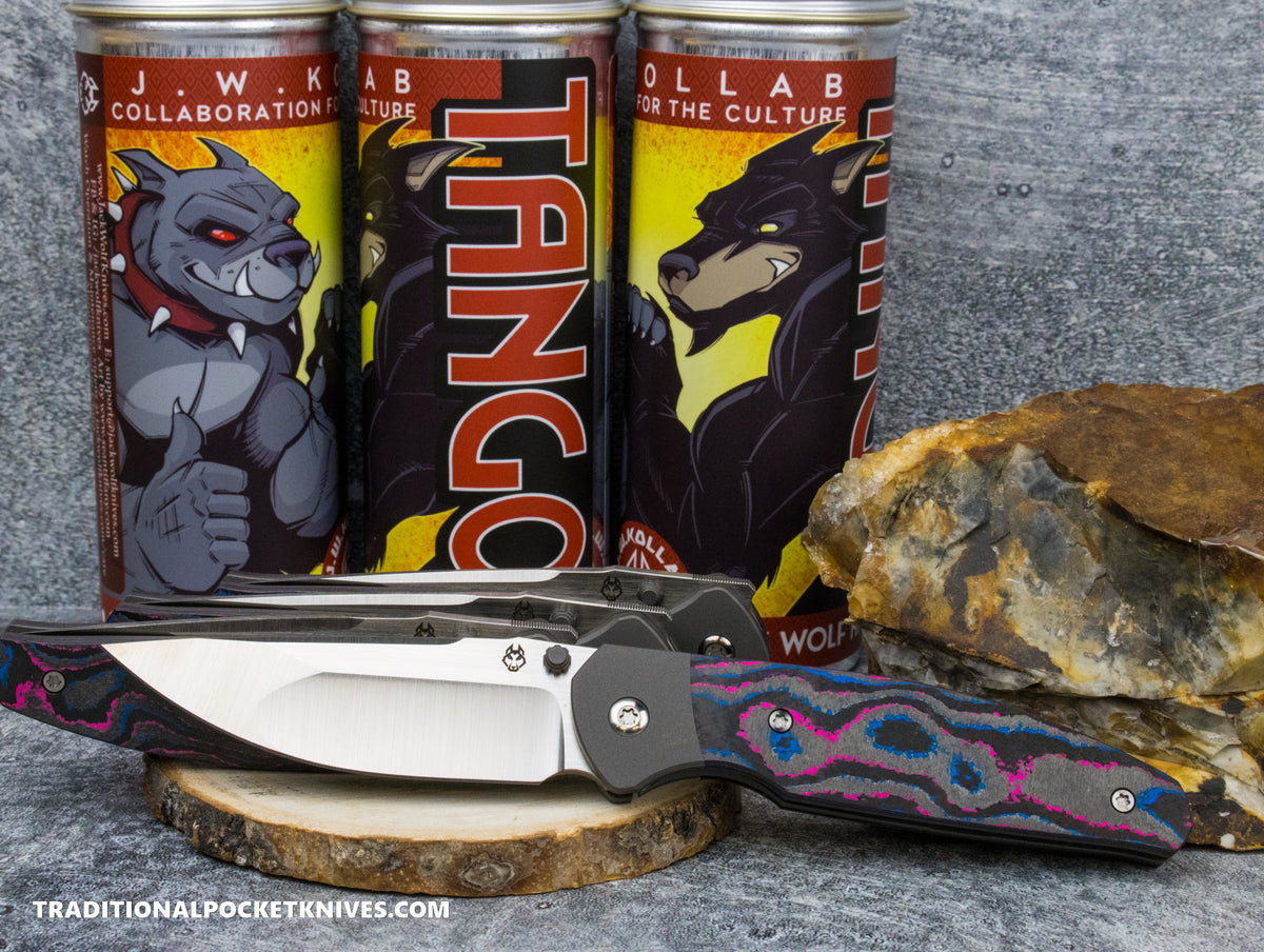 Jack Wolf Knives Tango CamoCarbon Miami - J.W. Kollab Series