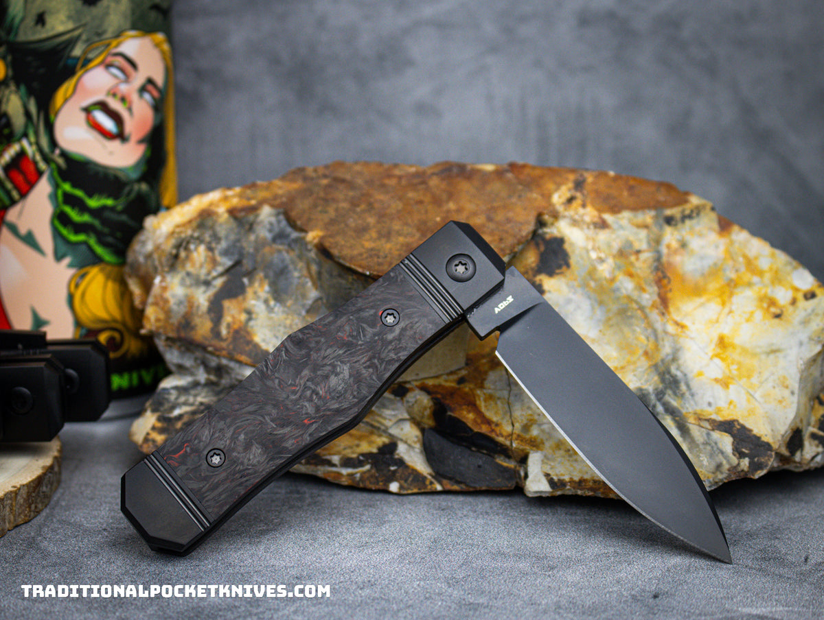 Jack Wolf Knives Vampire Jack Fat Carbon Dark Matter Red