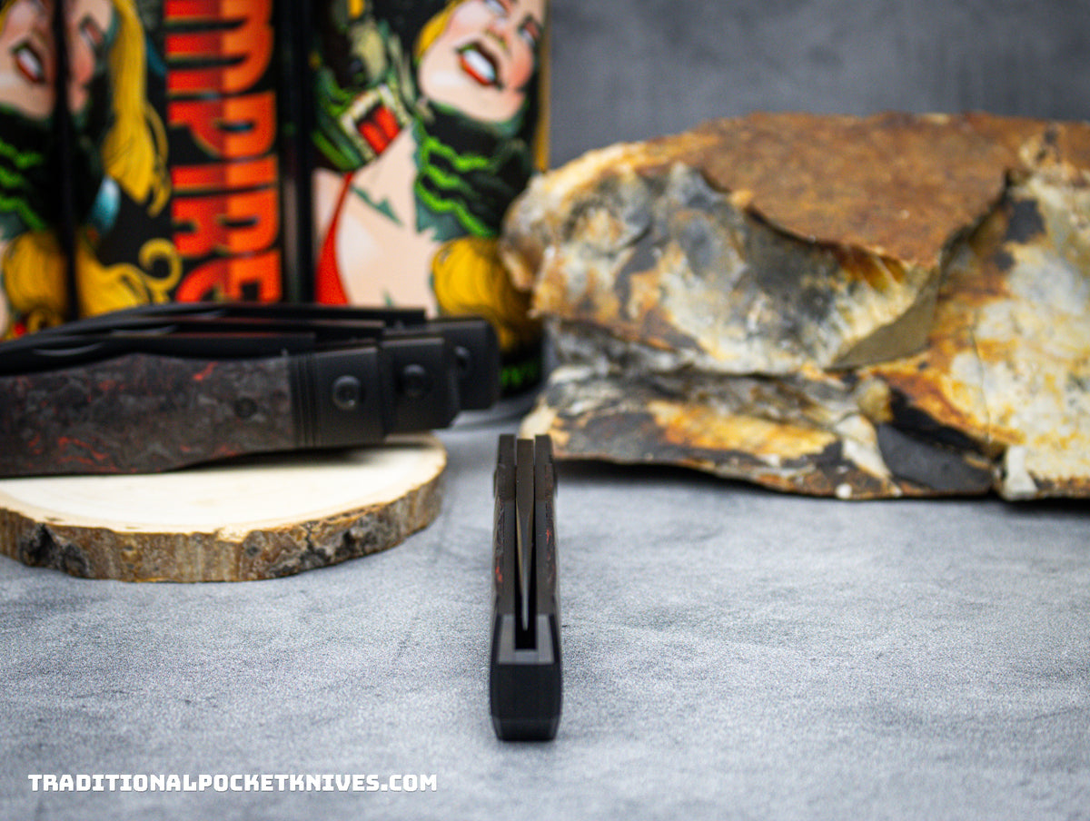 Jack Wolf Knives Vampire Jack Fat Carbon Dark Matter Red
