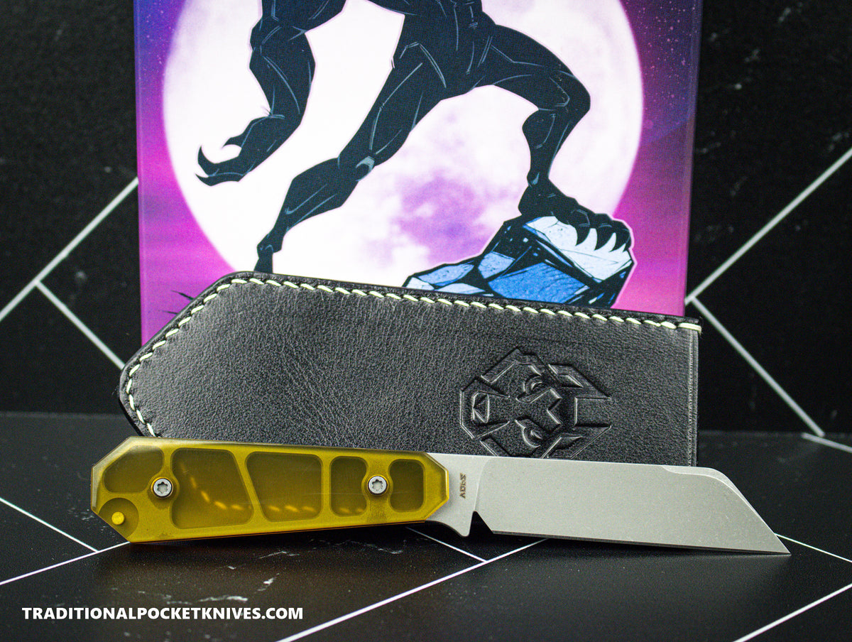 Jack Wolf Knives Midnight FIXedc Ultem Blast and Tumble