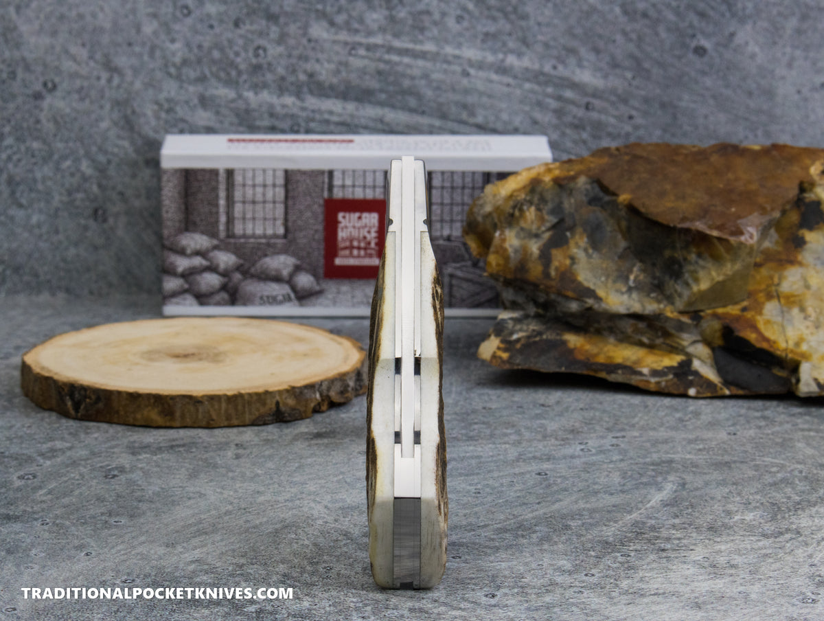 Finch Jackrabbit Stag Horn - Sugar House Knife Syndicate Series
