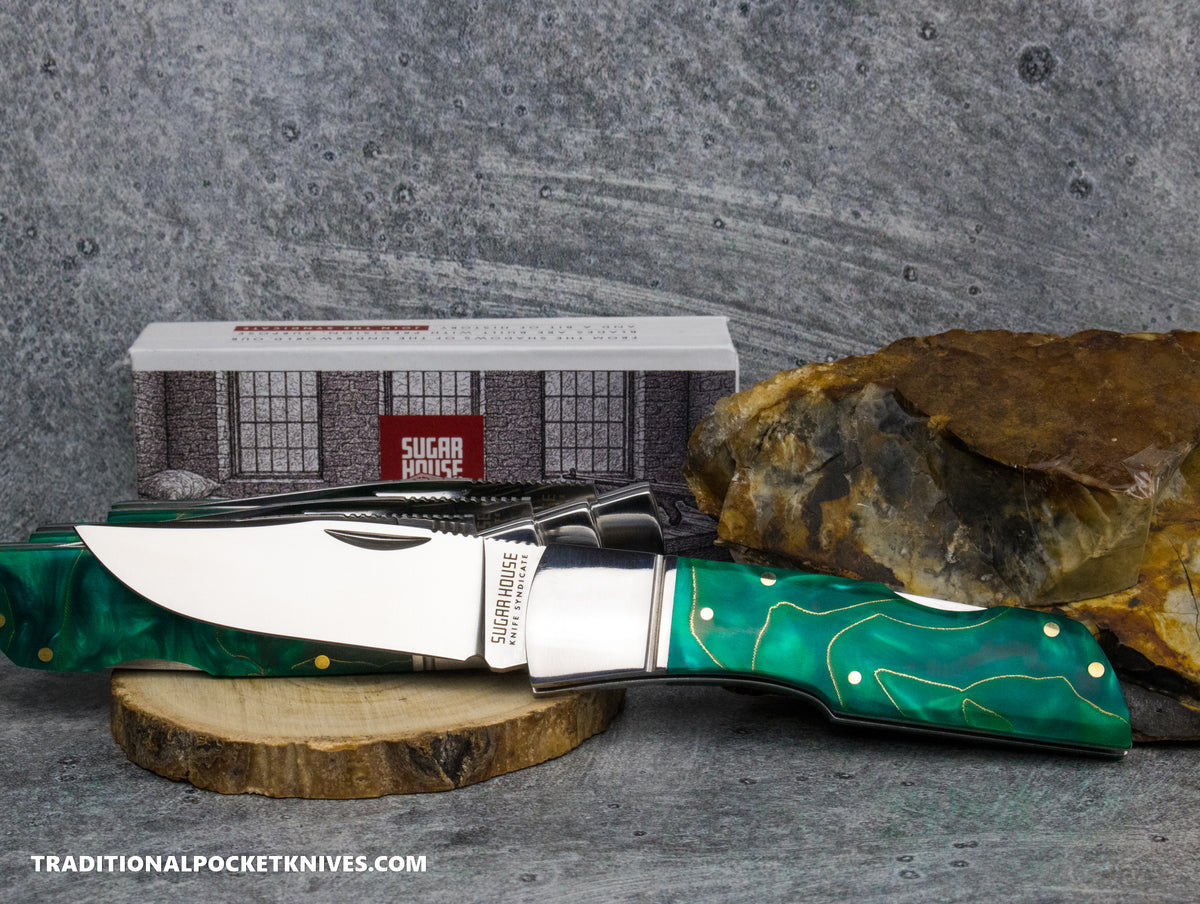 Finch Jackrabbit Mint Cream Resin - Sugar House Knife Syndicate Series