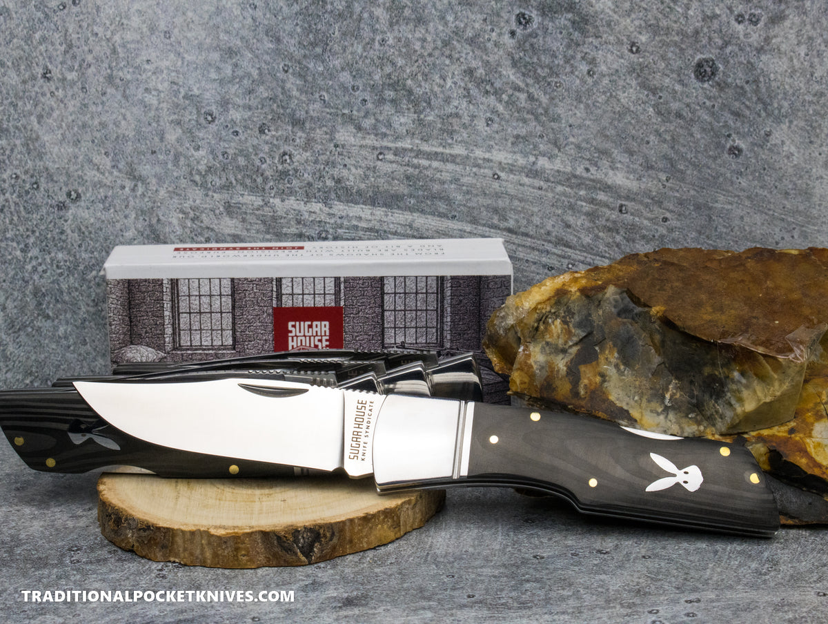 Finch Jackrabbit Jazz Stripes Carbon Fiber - Sugar House Knife Syndicate Series