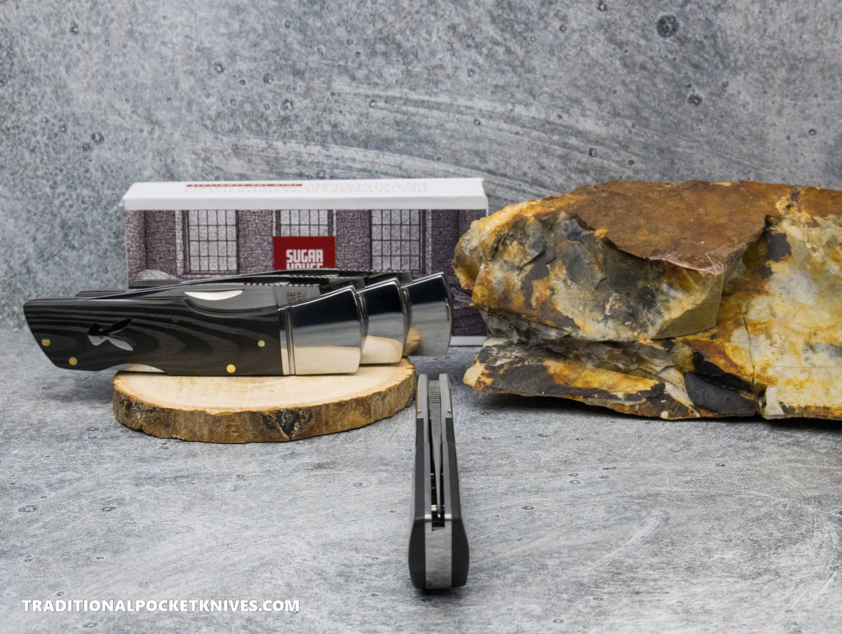 Finch Jackrabbit Jazz Stripes Carbon Fiber - Sugar House Knife Syndicate Series