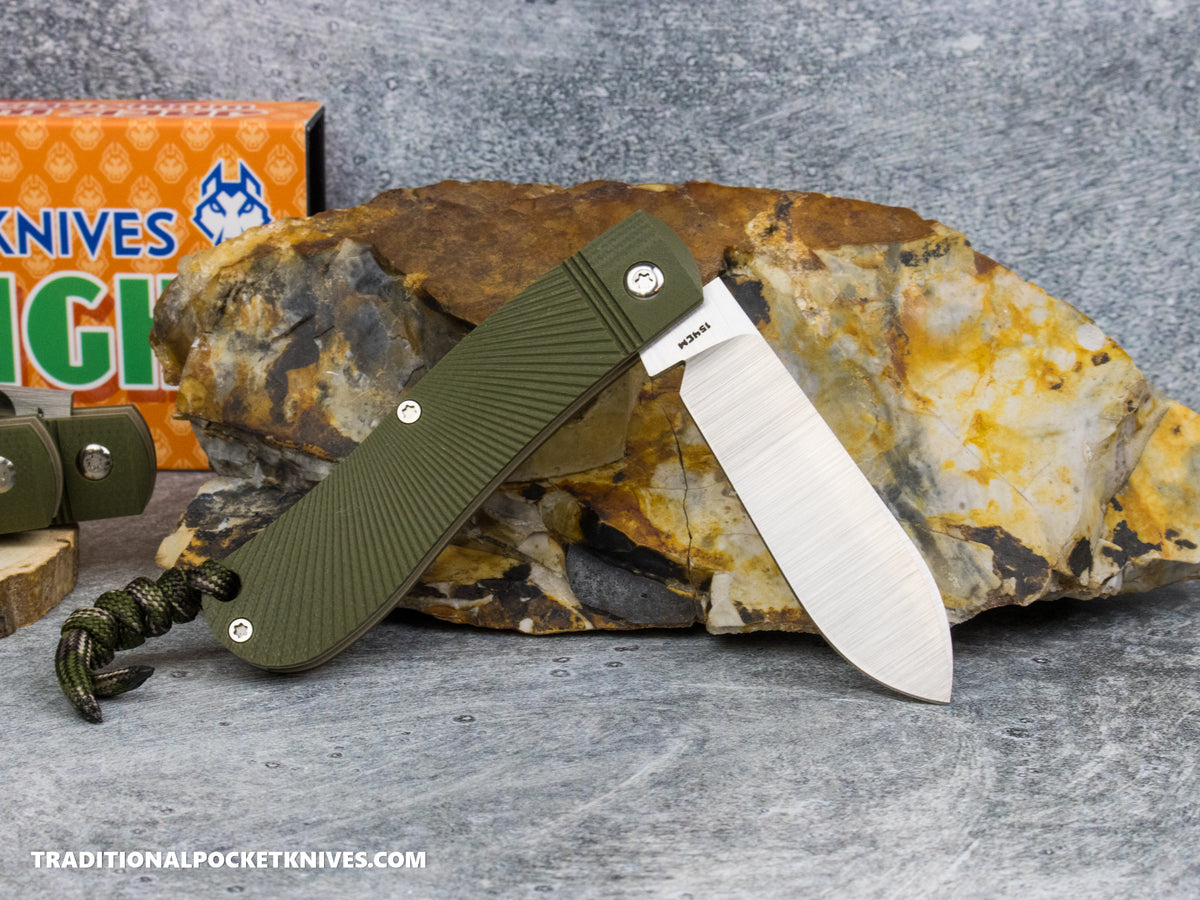 Jack Wolf Knives K9 Jack OD Green G10 Starburst - Ultralight Series