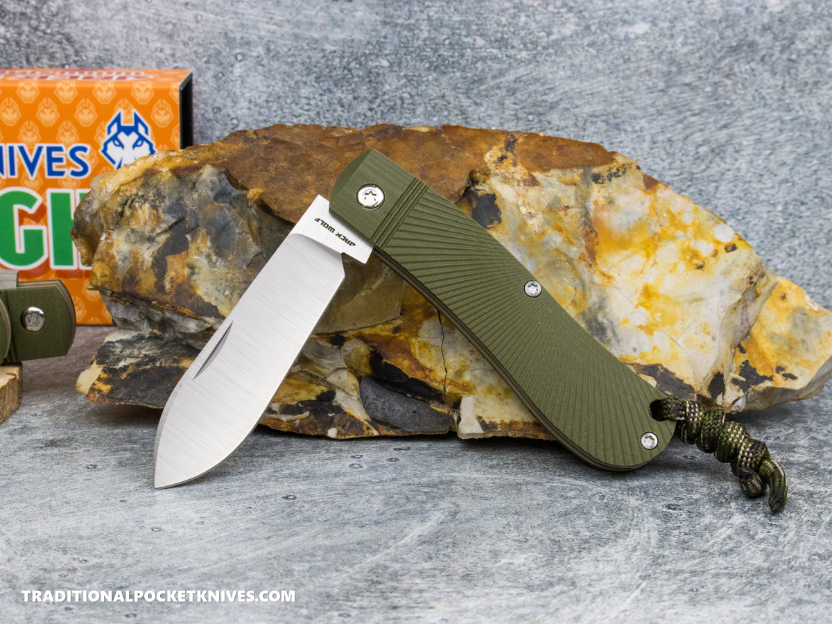 Jack Wolf Knives K9 Jack OD Green G10 Starburst - Ultralight Series
