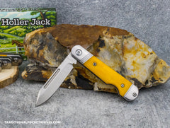 pokit UK7 HORACE II ポキット スリッポン Kentucky Holler Jack: Yellow Smooth Bone - Spearpoint 154CM - C