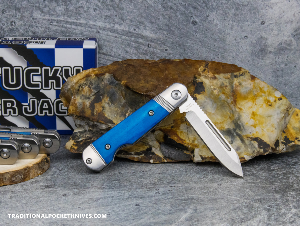 Kentucky Holler Jack: Smooth Blue Bone - Spearpoint 154CM