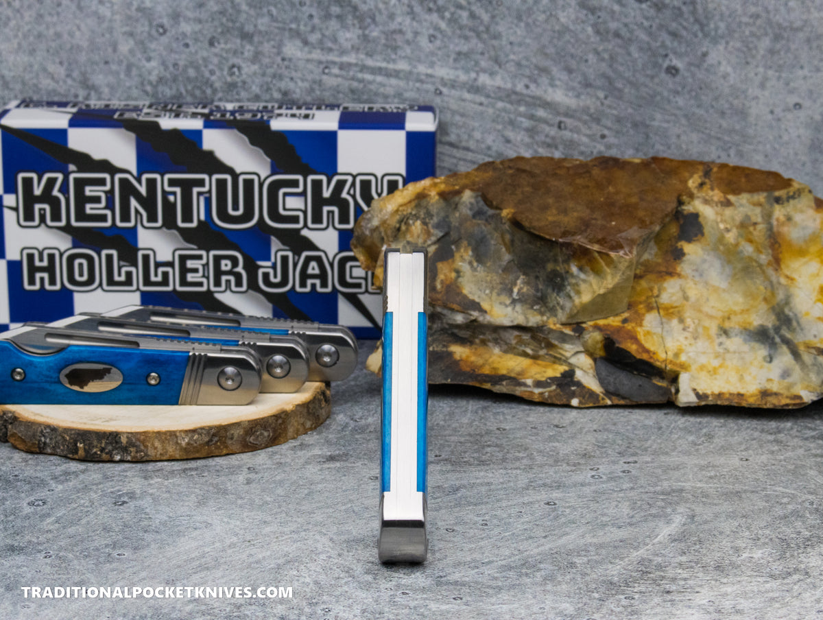 Kentucky Holler Jack: Smooth Blue Bone - Spearpoint 154CM