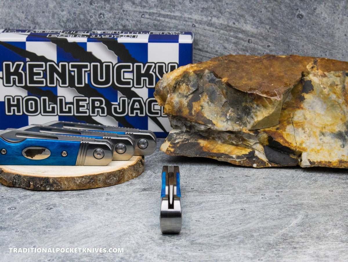 Kentucky Holler Jack: Smooth Blue Bone - Spearpoint 154CM