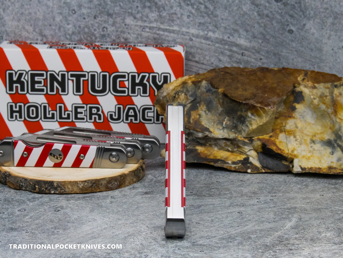 Kentucky Holler Jack: Candy Cane G10 - Spearpoint 154CM