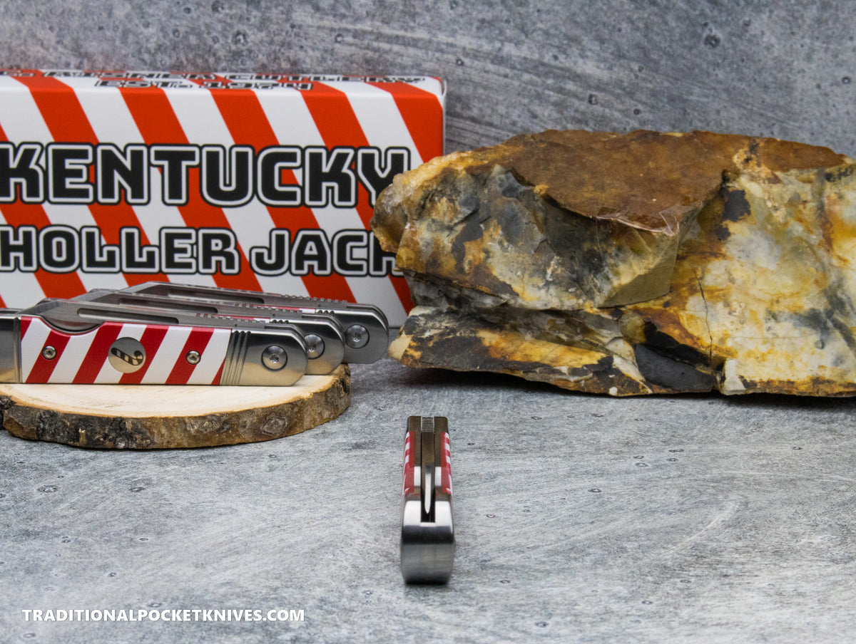 Kentucky Holler Jack: Candy Cane G10 - Spearpoint 154CM