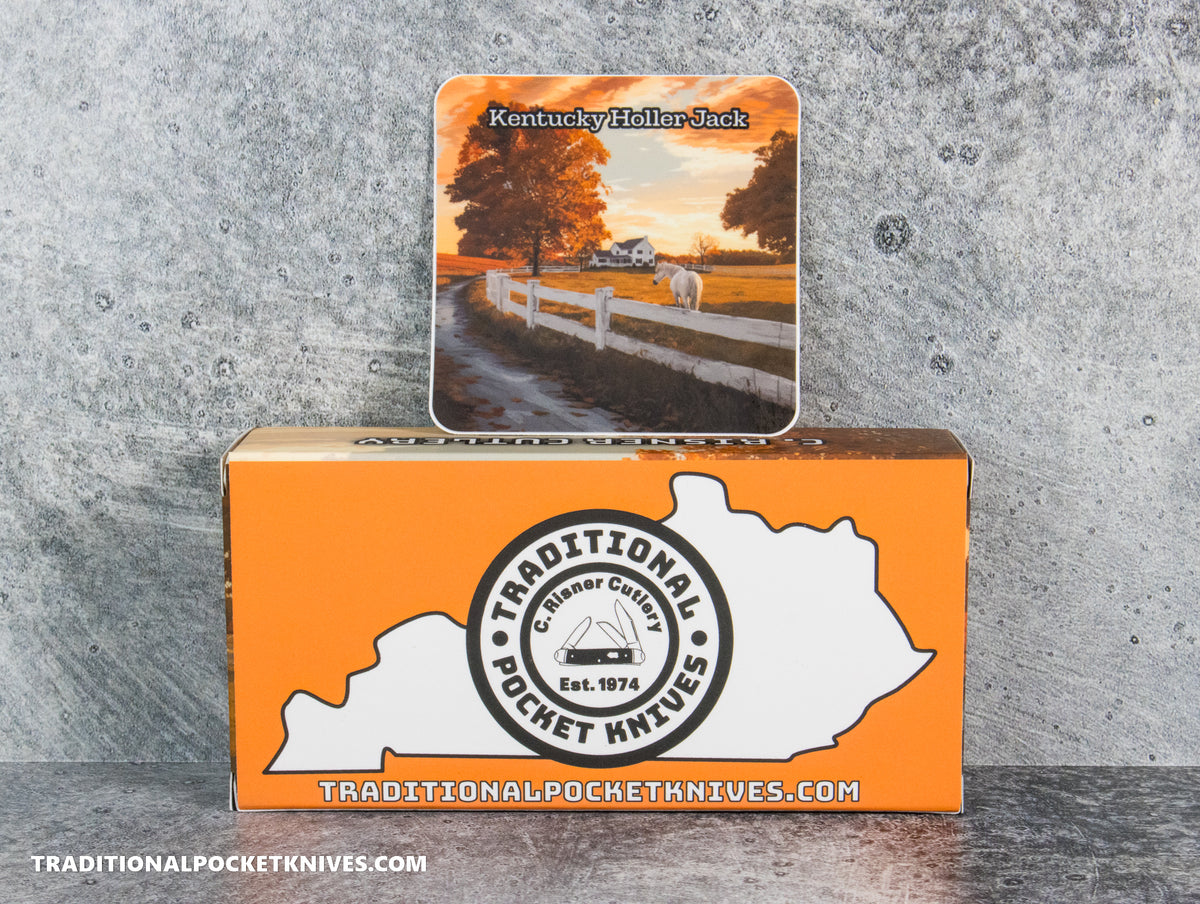 Kentucky Holler Jack: Kirinite Liquid Gold Acrylic - Spearpoint 154CM