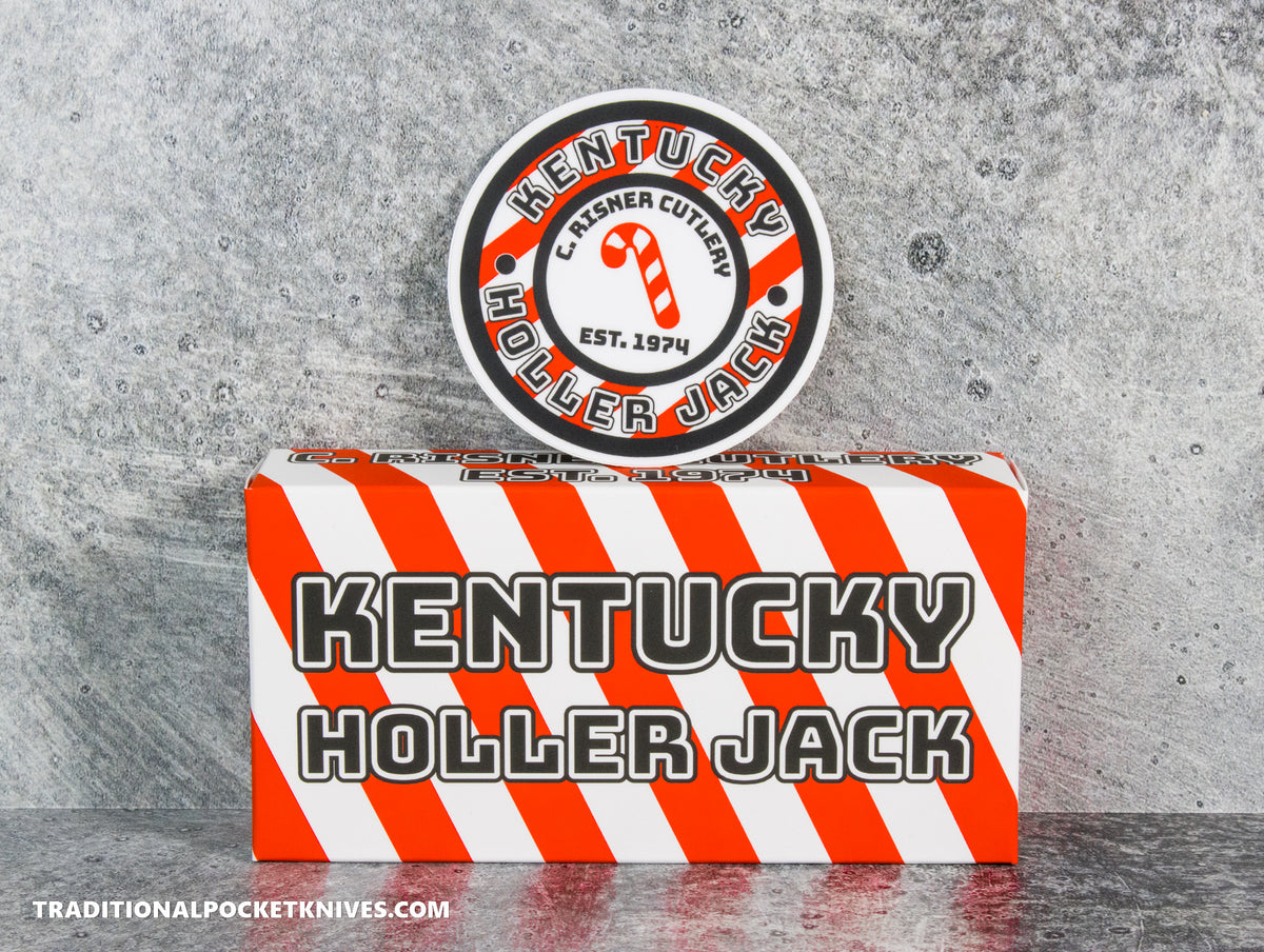 Kentucky Holler Jack: Candy Cane G10 - Spearpoint 154CM