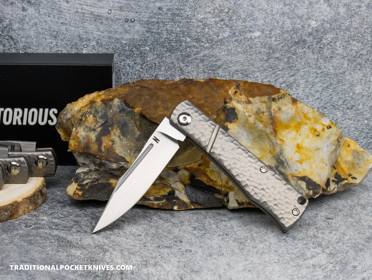 NotoriousEDC Kingpin Slipjoint Jigged Titanium