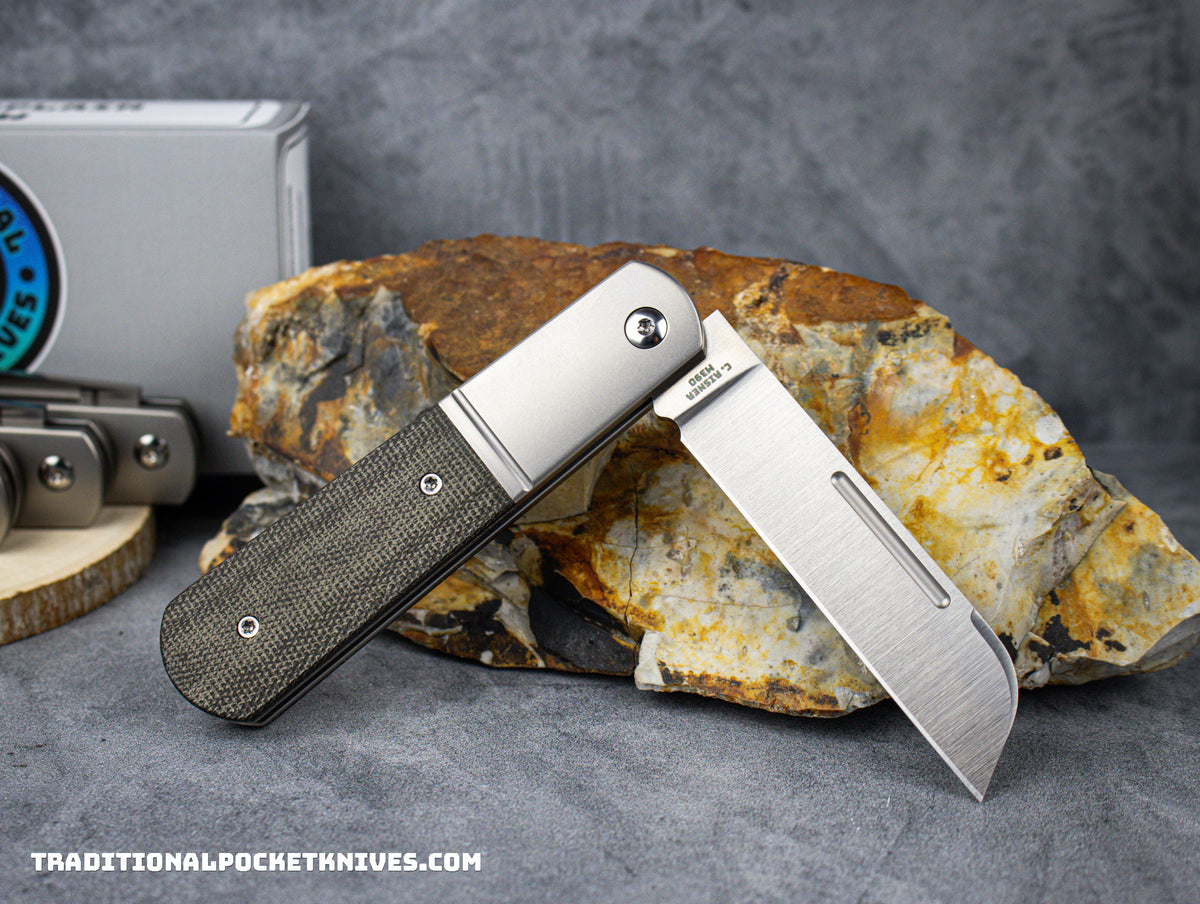 Lake Champlain Barlow: Sheepsfoot - Green Micarta