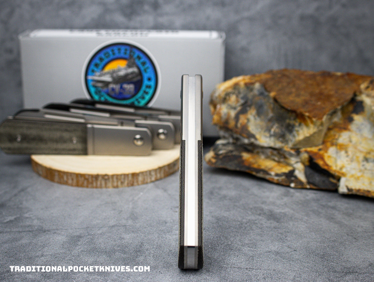 Lake Champlain Barlow: Sheepsfoot - Green Micarta