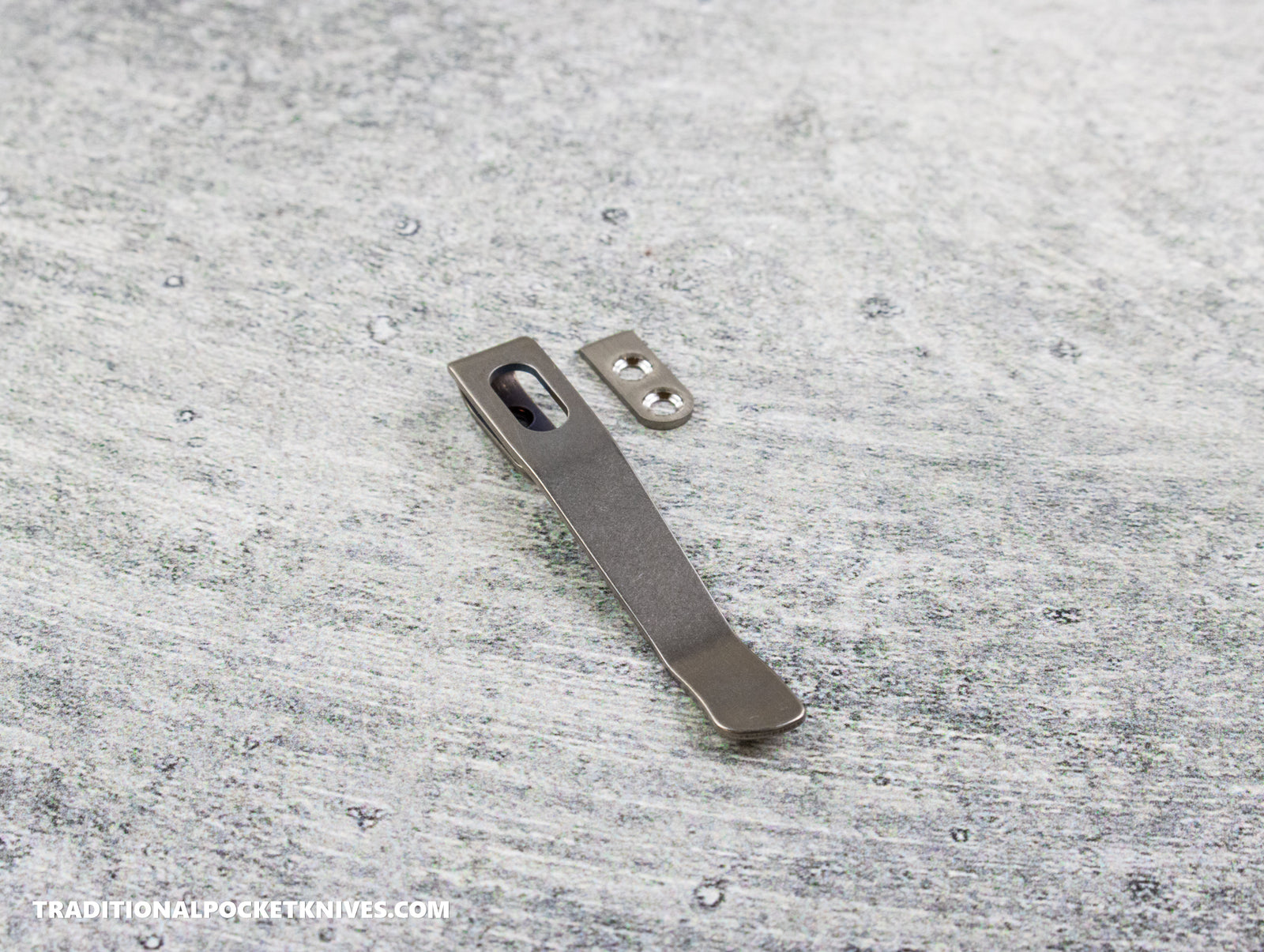 Lynch Northwest Exclusive: QSP Penguin Glyde Lock Right Handed Titanium Clip - Stonewashed