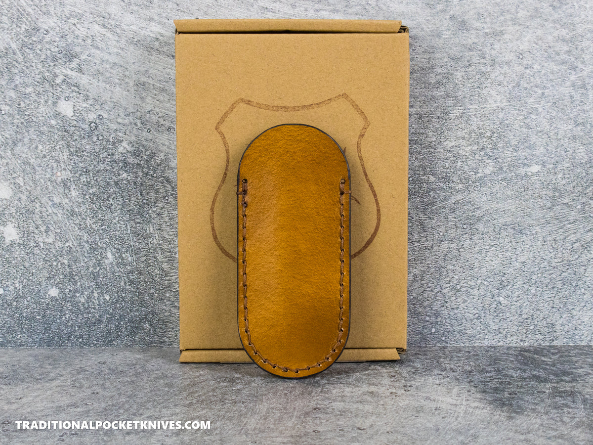 Lancelot Leather Clip Slip Standard with LynchNW Titanium Clip - Walnut / Havana Cigar