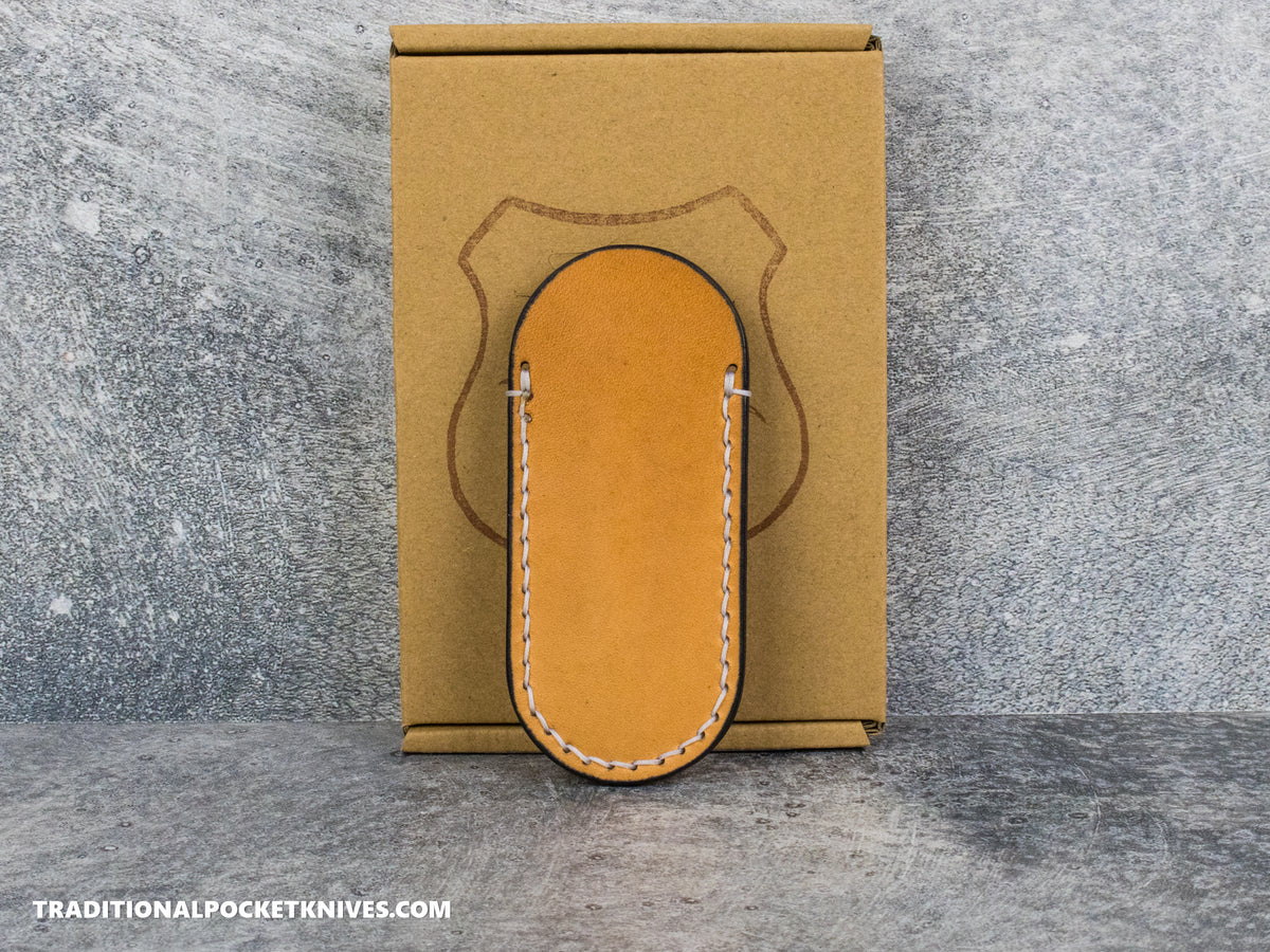 Lancelot Leather Clip Slip Standard with LynchNW Titanium Clip - Natural / White