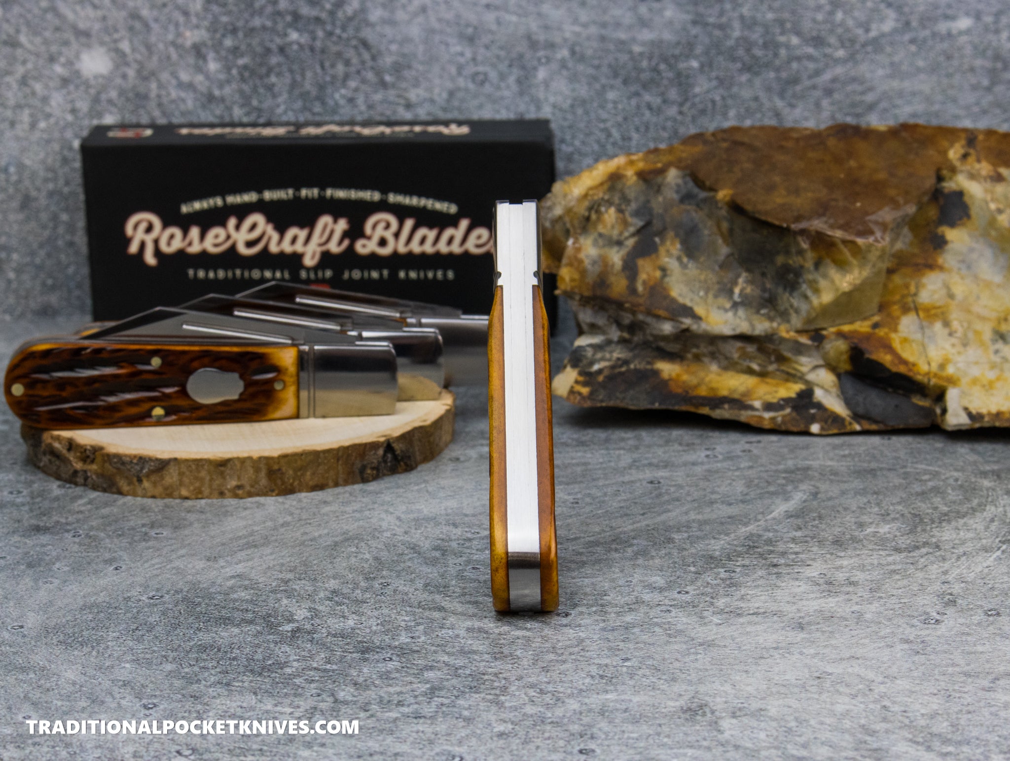 RoseCraft Blades Loosahatchie Jack Dapper Jigged Bone (RCT010-DJB