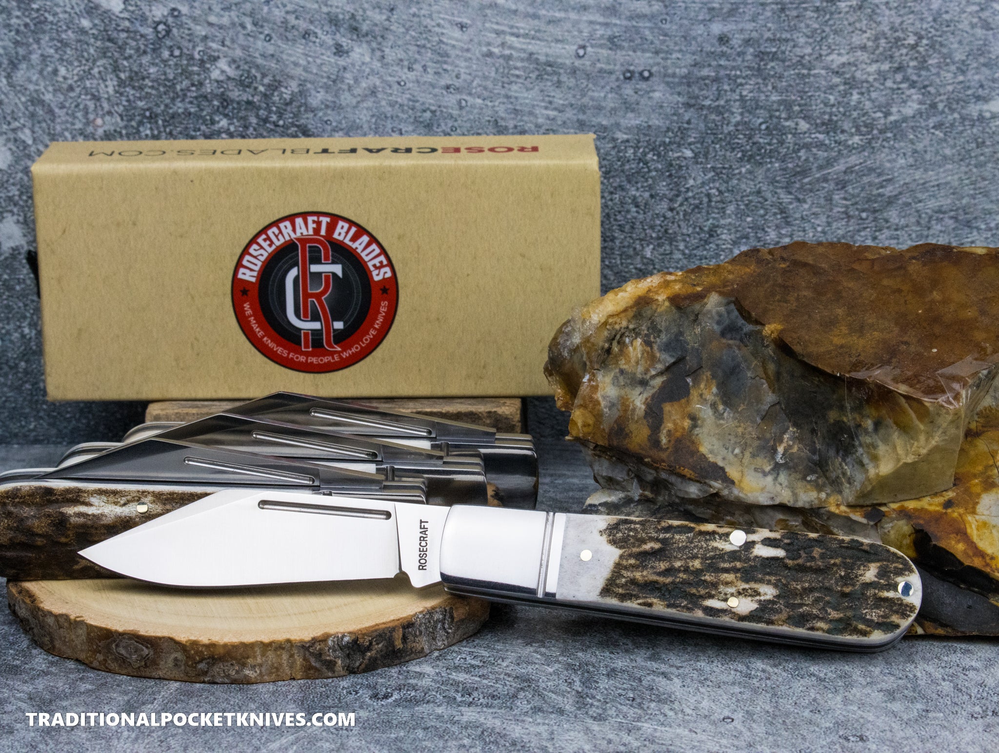 RoseCraft Blades Loosahatchie Jack Stag (RCT010-STG) - C. Risner