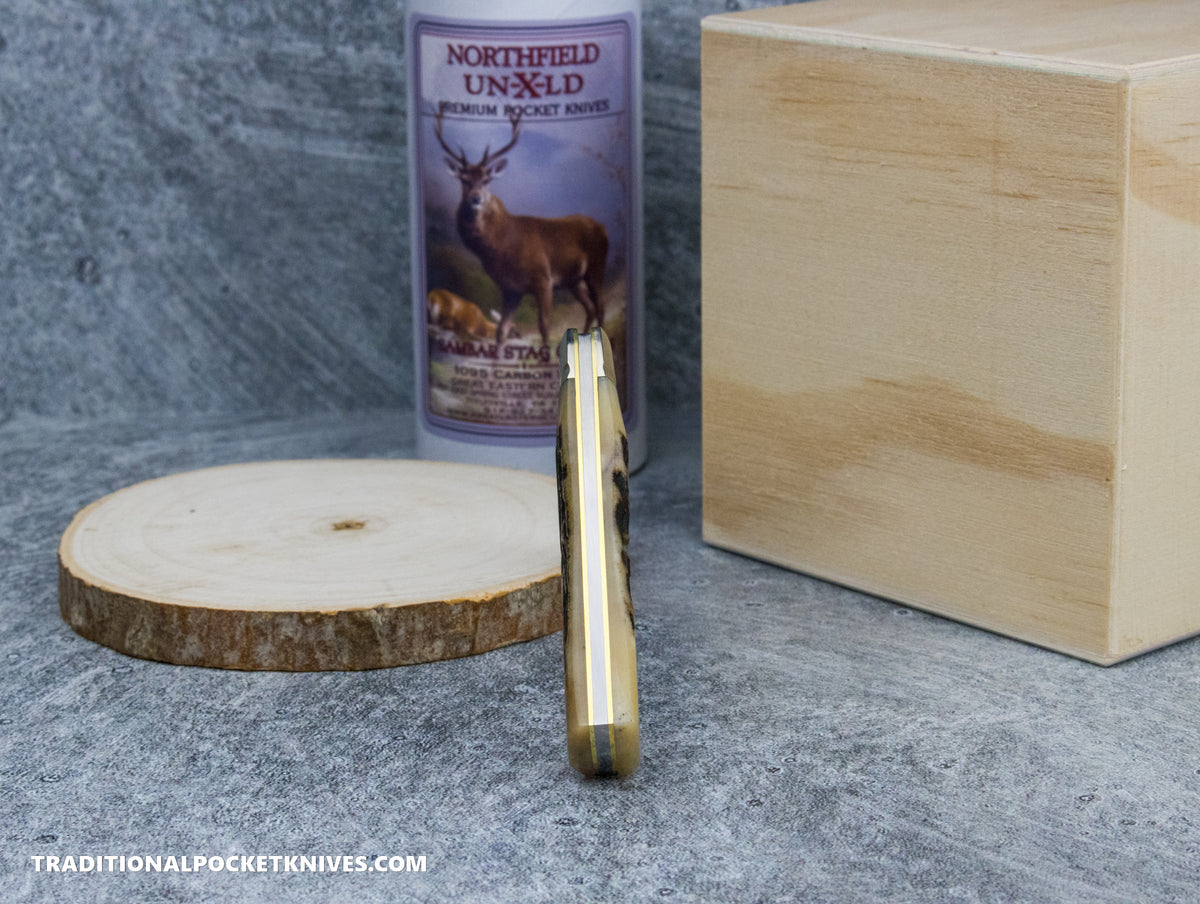 Great Eastern Cutlery #221124 Northfield UNXLD Magnum Sambar Stag #5