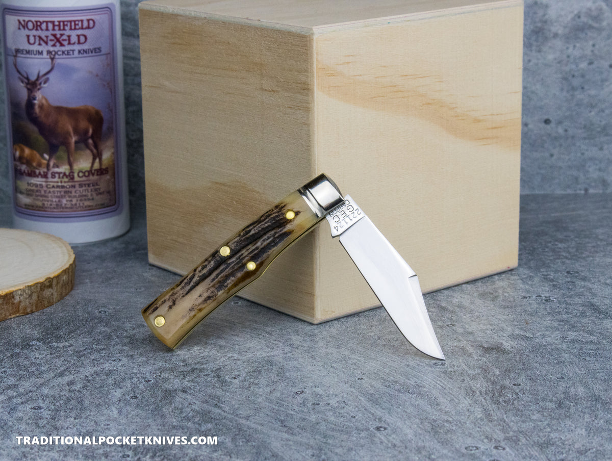Great Eastern Cutlery #221124 Northfield UNXLD Magnum Sambar Stag #12