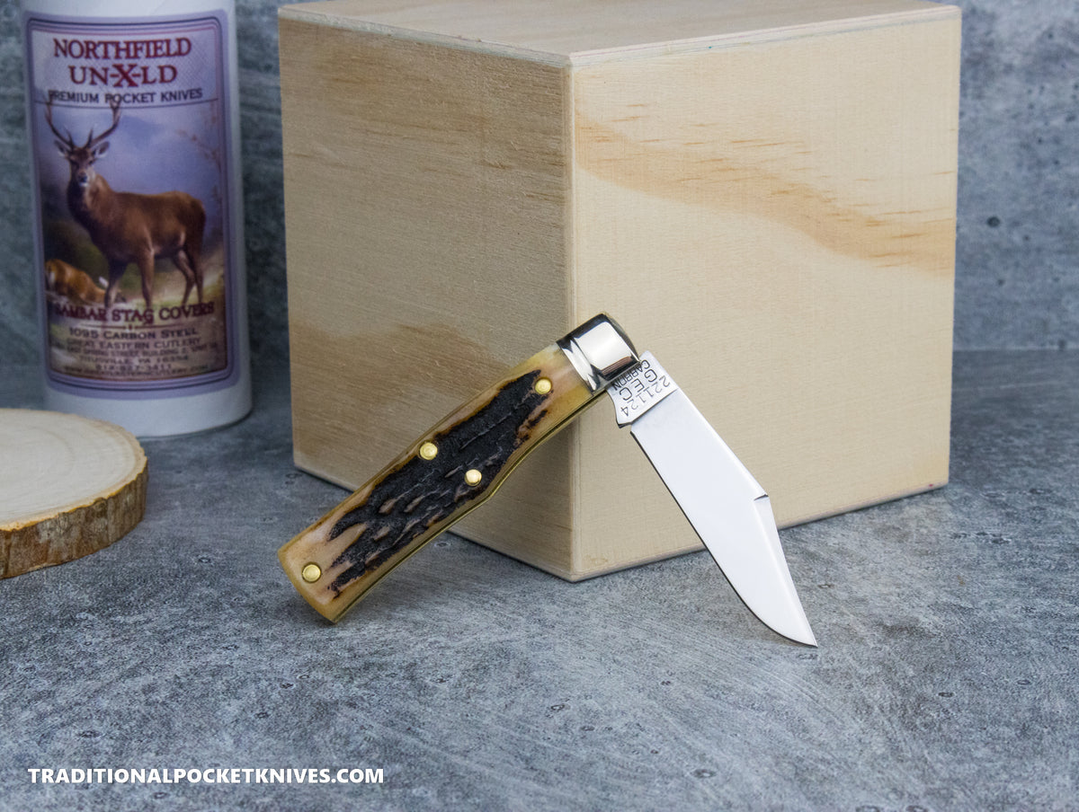 Great Eastern Cutlery #221124 Northfield UNXLD Magnum Sambar Stag #16