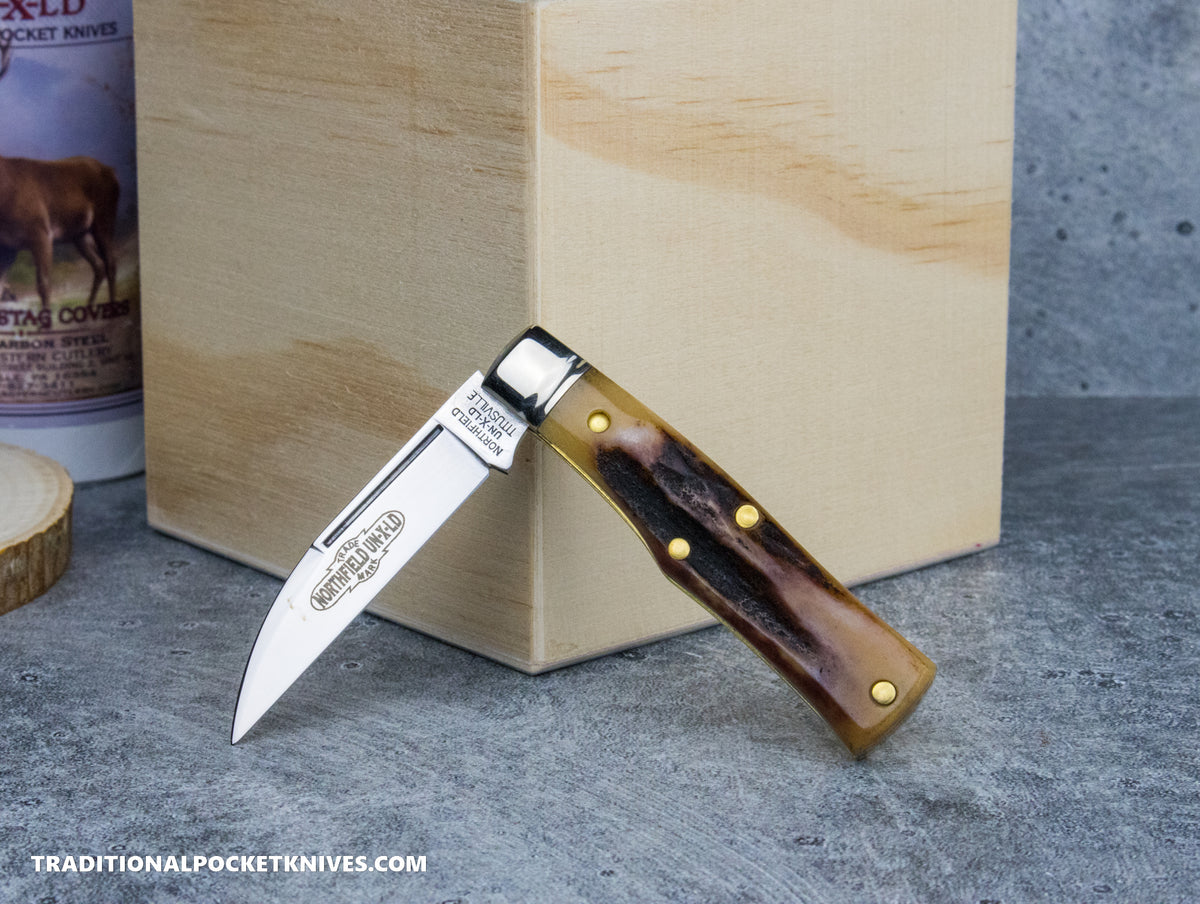 Great Eastern Cutlery #220124 Northfield UNXLD Magnum Sambar Stag #3