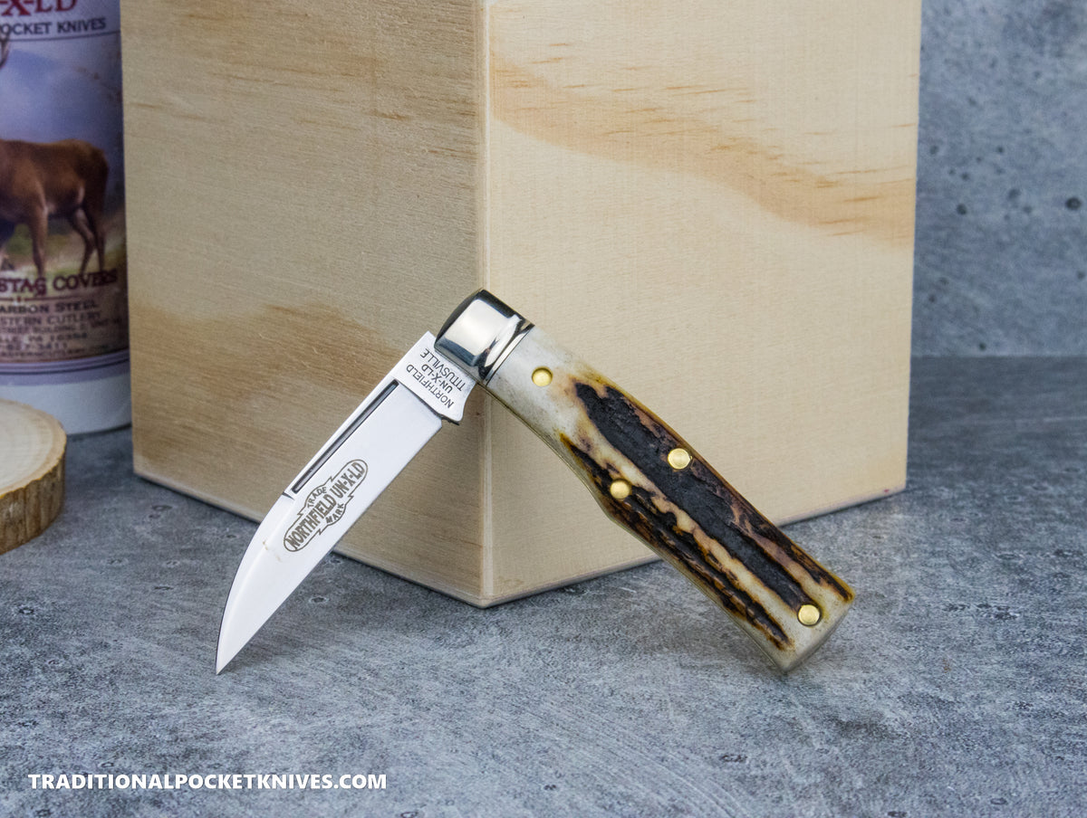 Great Eastern Cutlery #220124 Northfield UNXLD Magnum Sambar Stag #6