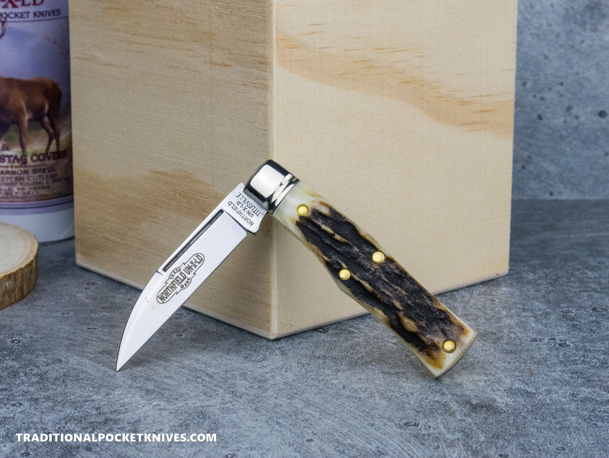 Great Eastern Cutlery #220124 Northfield UNXLD Magnum Sambar Stag #13