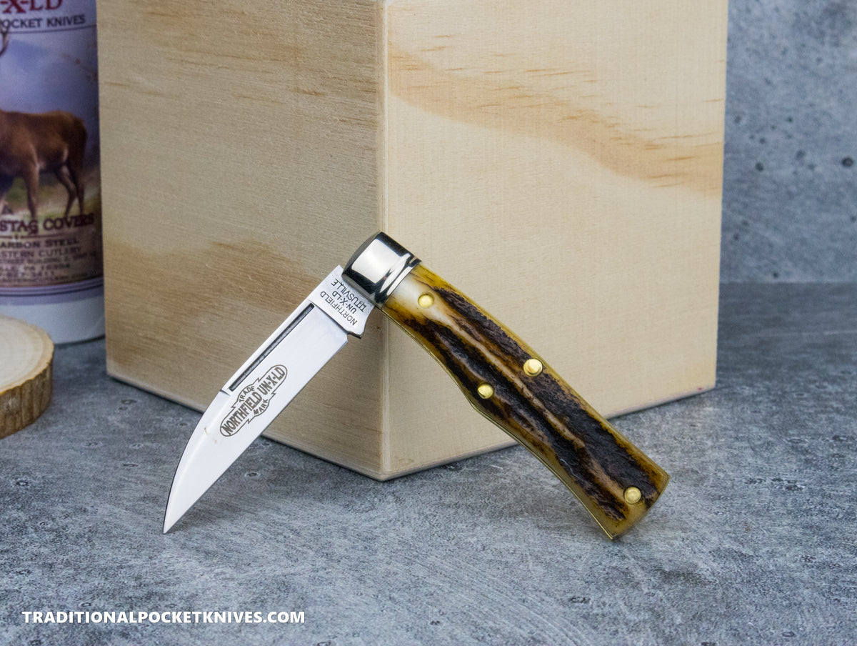 Great Eastern Cutlery #220124 Northfield UNXLD Magnum Sambar Stag #15