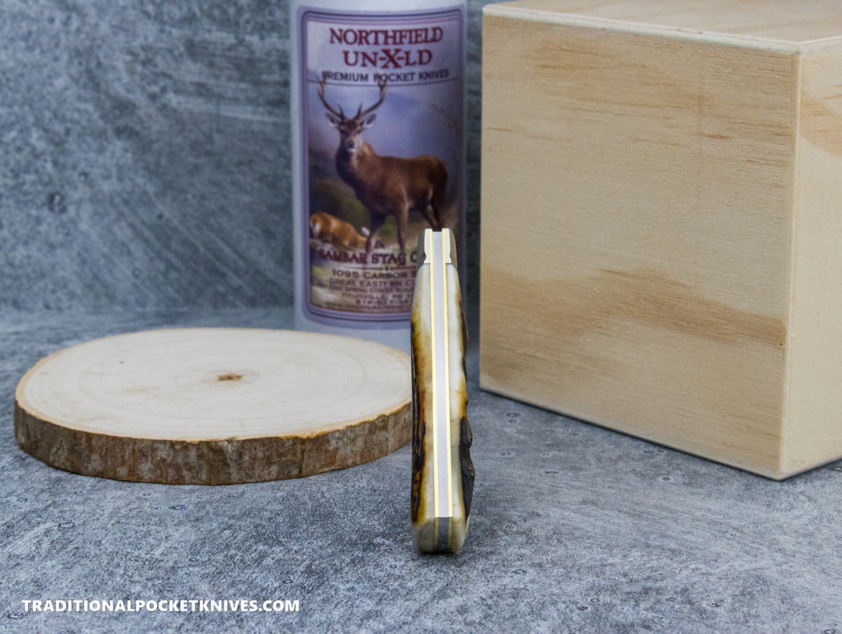 Great Eastern Cutlery #220124 Northfield UNXLD Magnum Sambar Stag #6