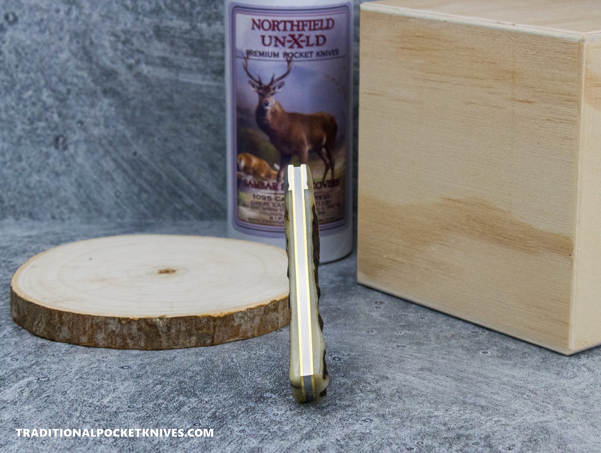 Great Eastern Cutlery #220124 Northfield UNXLD Magnum Sambar Stag #11