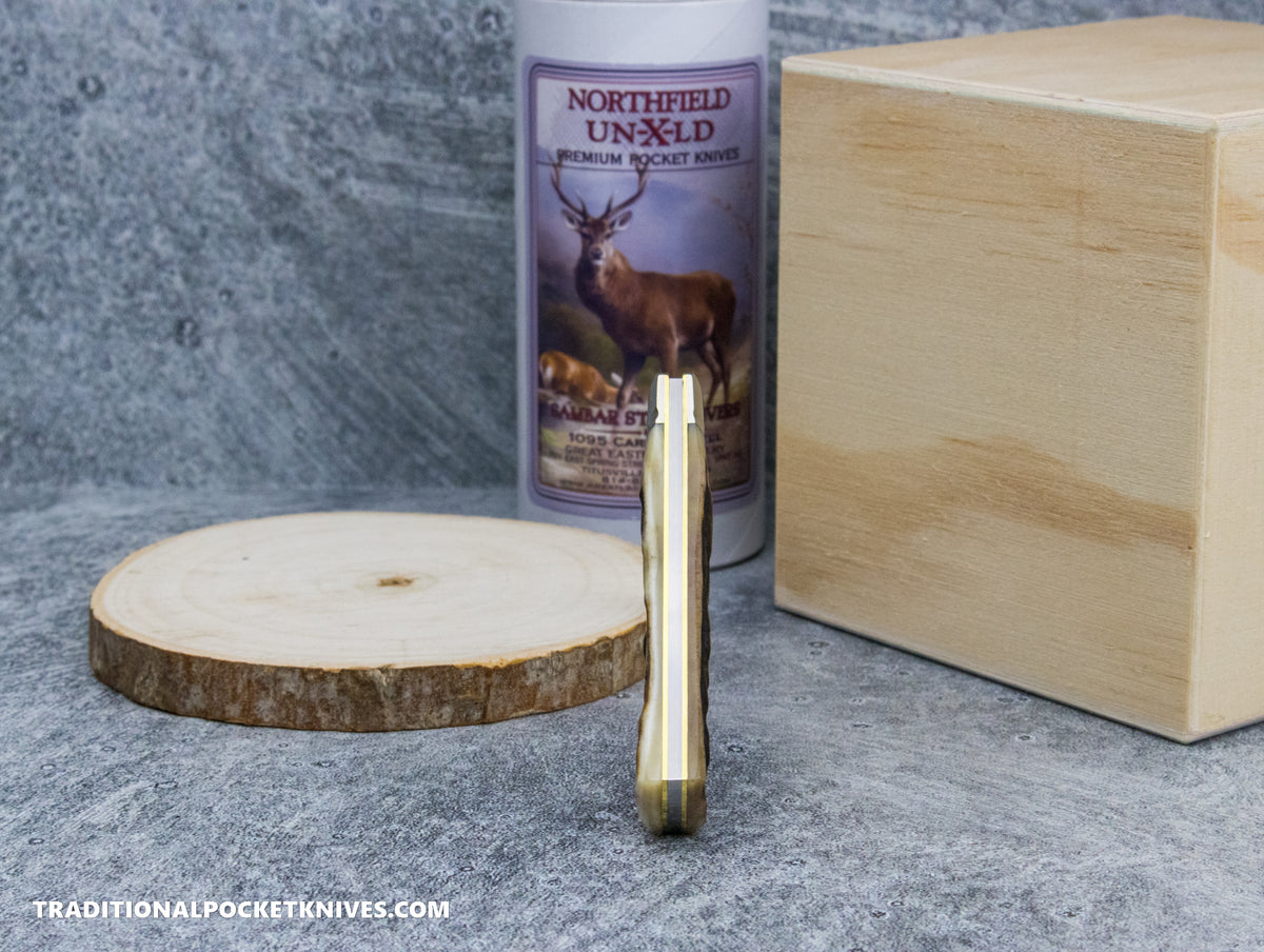 Great Eastern Cutlery #220124 Northfield UNXLD Magnum Sambar Stag #13