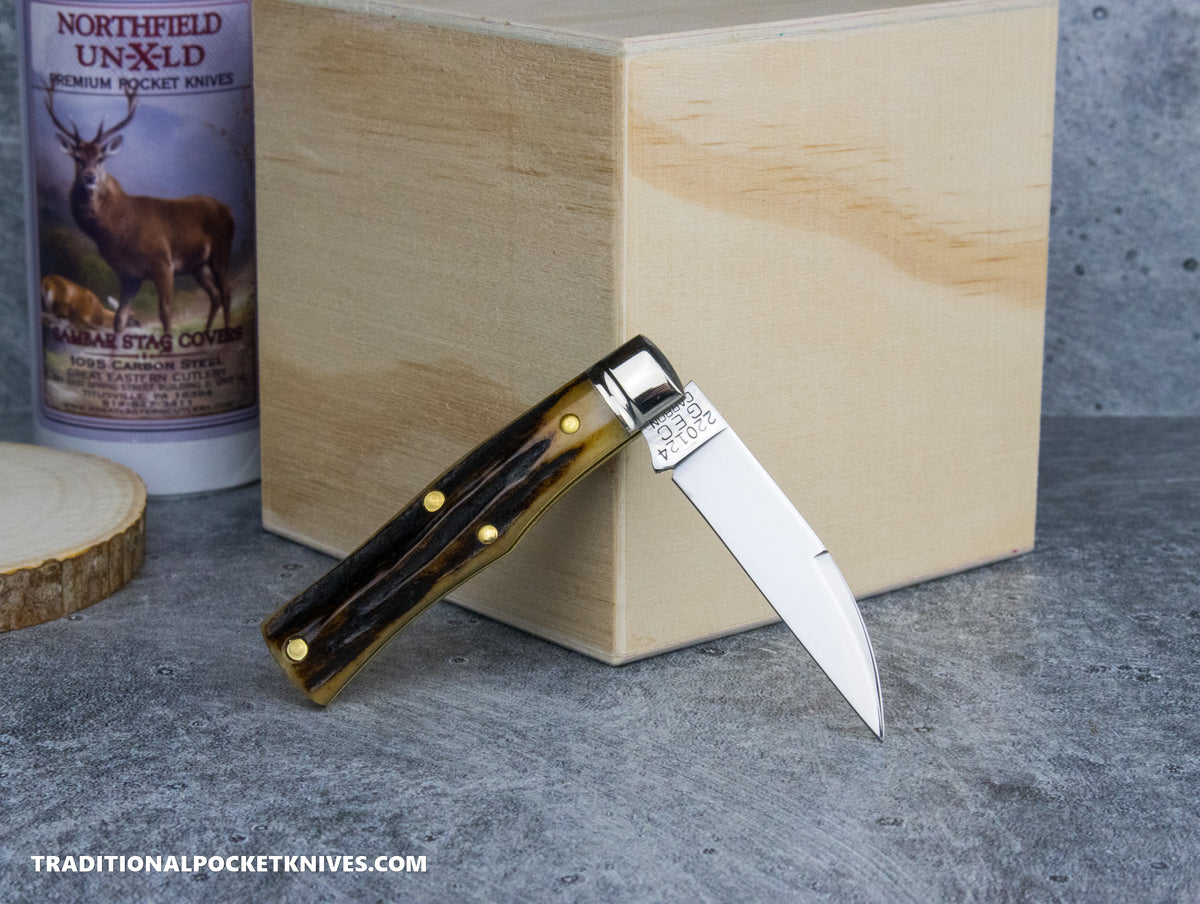 Great Eastern Cutlery #220124 Northfield UNXLD Magnum Sambar Stag #15