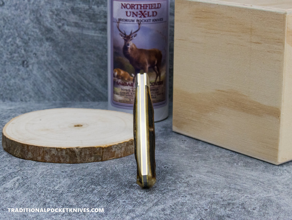 Great Eastern Cutlery #220124 Northfield UNXLD Magnum Sambar Stag #15