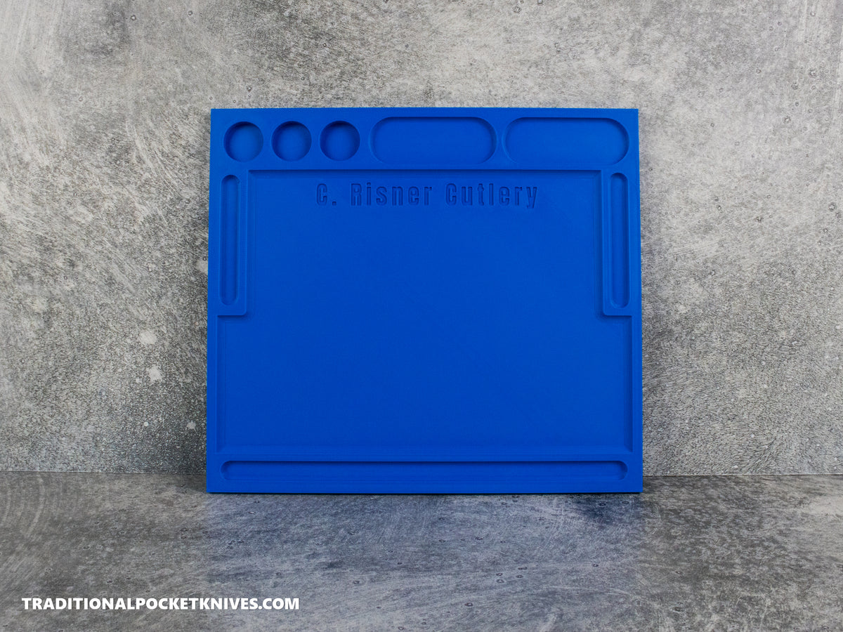 C. Risner Cutlery Knife Maintenance Breakdown Tray Blue