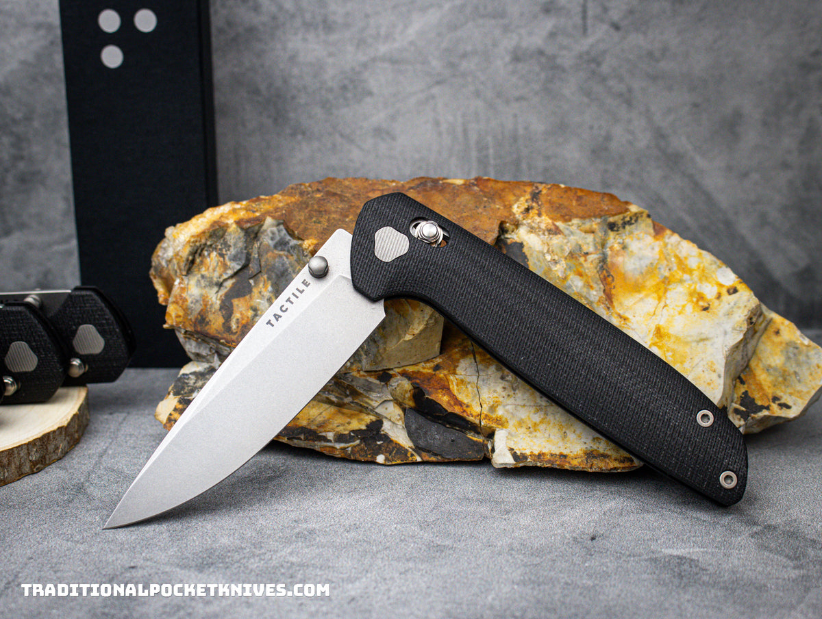 Tactile Knife Co. Maverick Black G-10 Stonewash Magnacut