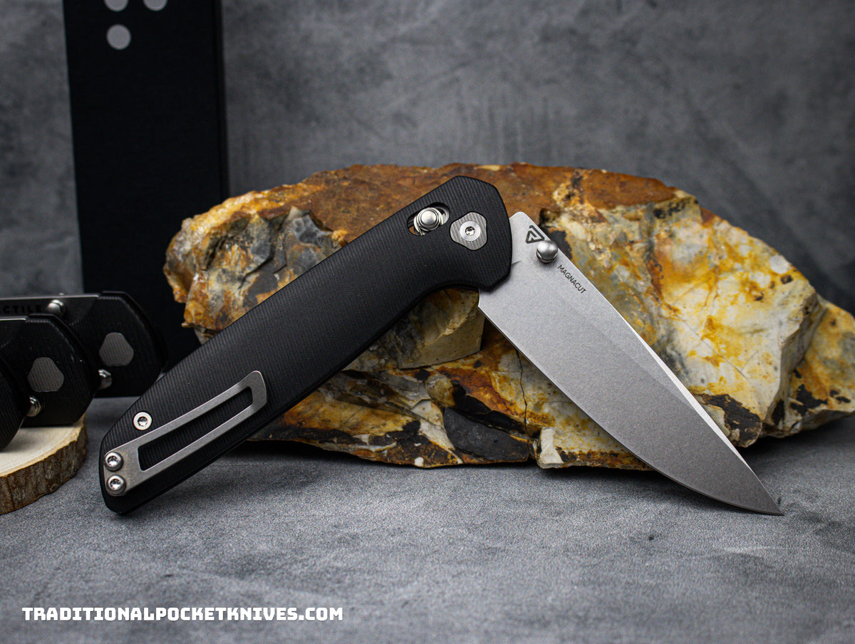 Tactile Knife Co. Maverick Black Micarta Stonewash Magnacut