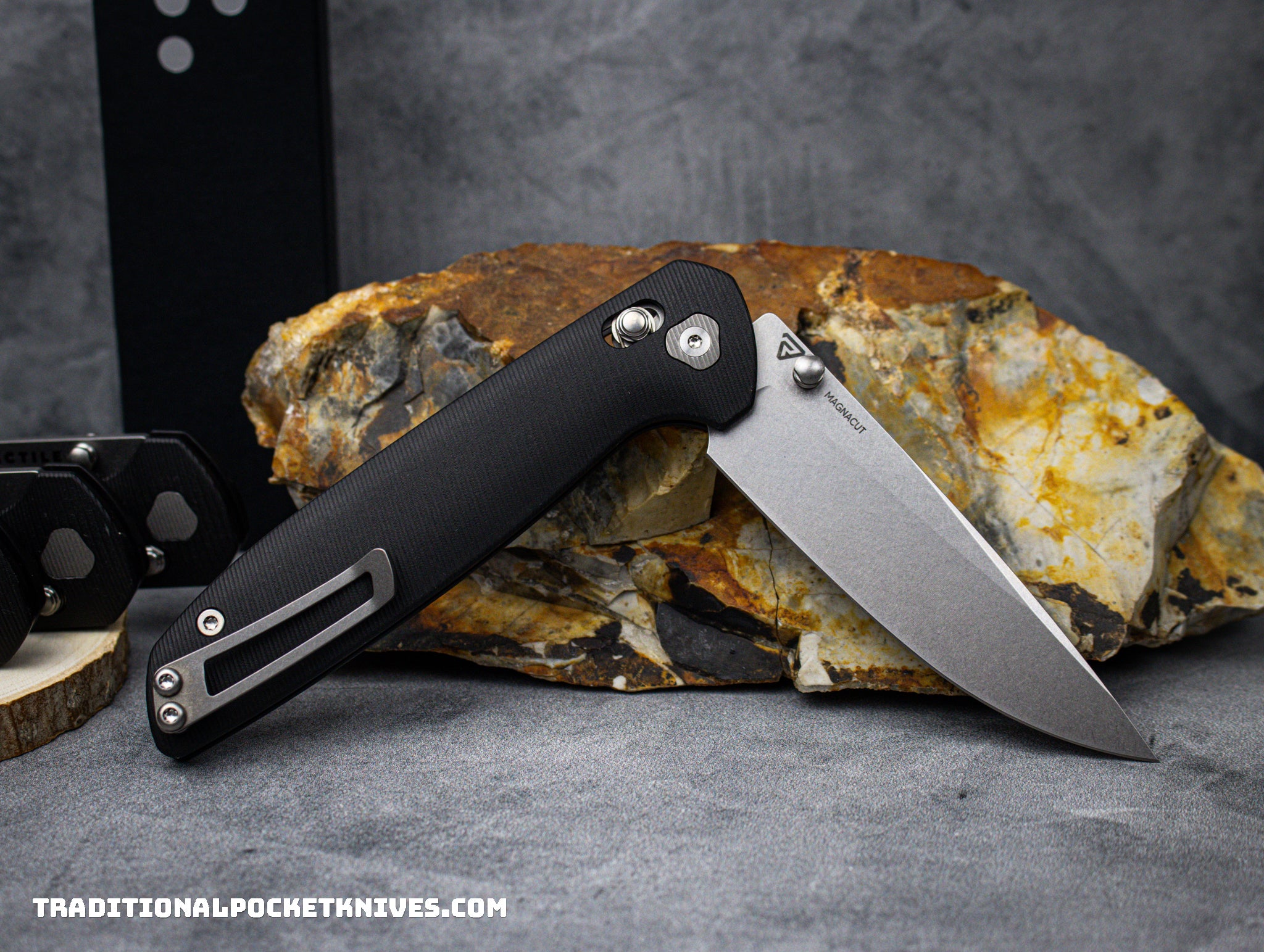 Tactile Knife Co. Maverick Black Micarta Stonewash Magnacut - C
