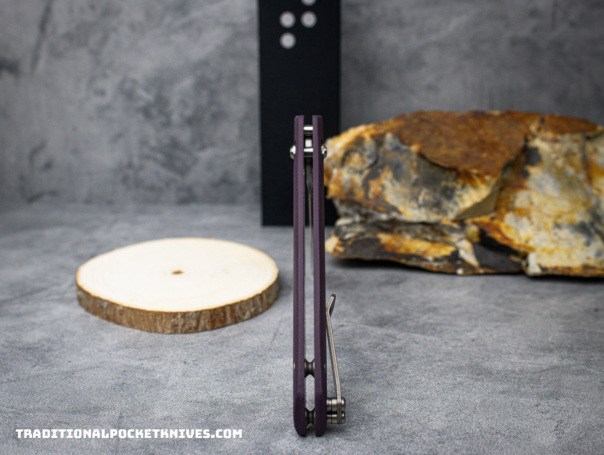 Tactile Knife Co. Maverick Purple G-10 Stonewash Magnacut